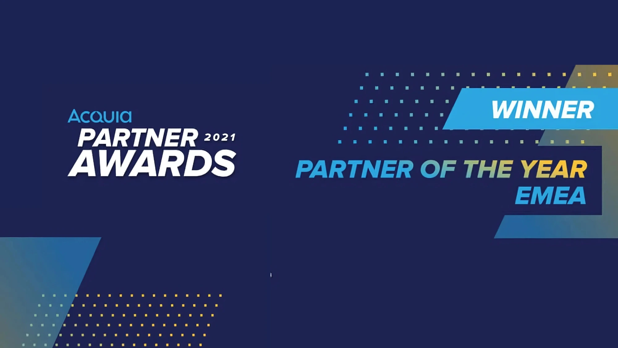 Acquia Partner of the Year - EMEA site article