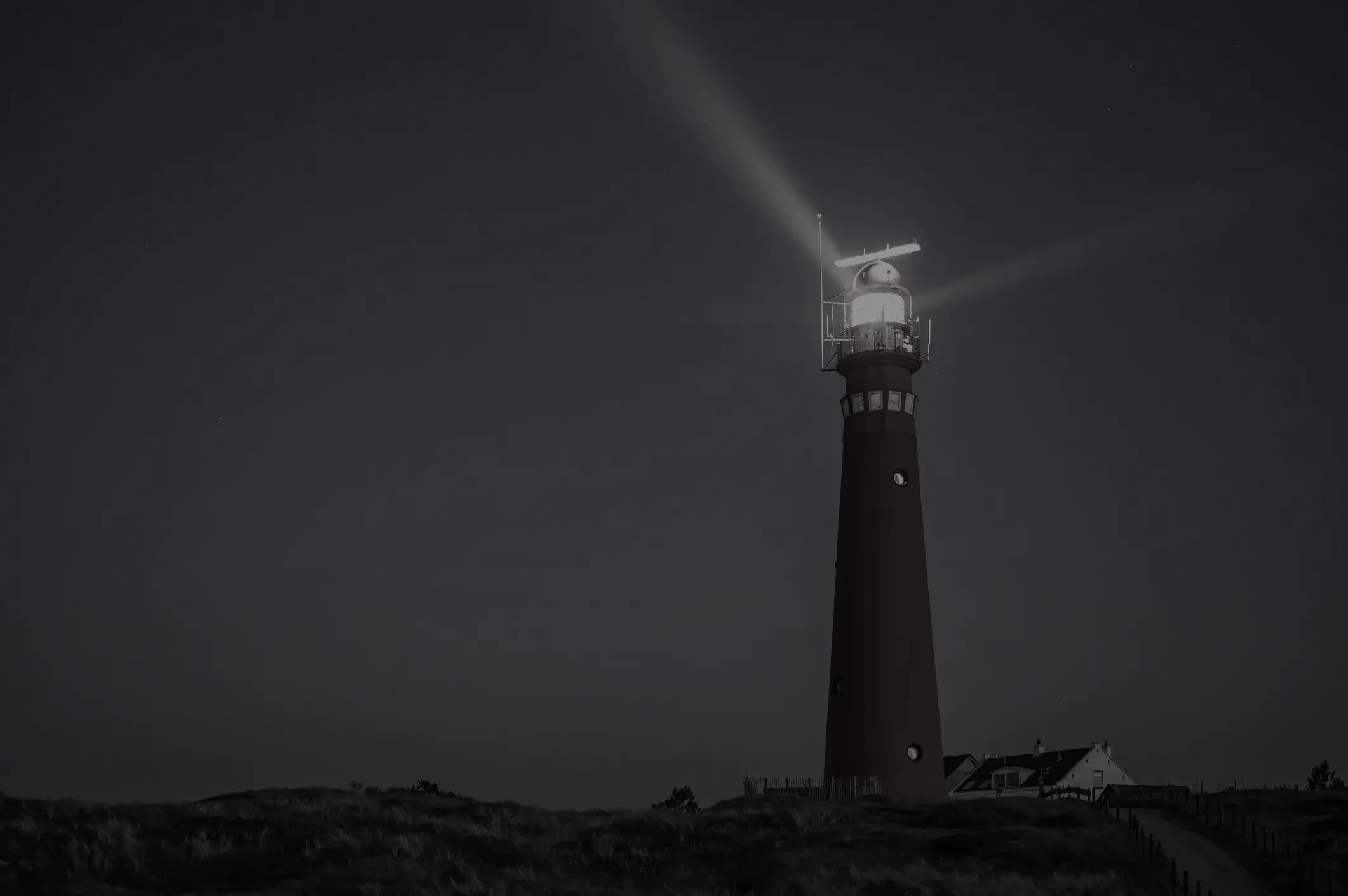 A lighthouse shining a light in the darkness, just like Coherence's awesome services.